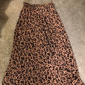 Vero Moda Aware Animal Print Maxi Skirt